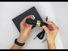 Επαγγελματικό περιστροφικό δερματοστιξιών μαύρο και κόκκινο χρώμα τύπων μανδρών μηχανών ασύρματο για τους καλλιτέχνες